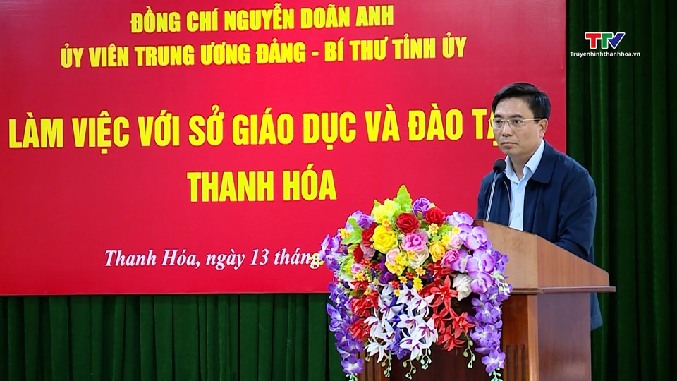 Đồng chí Bí thư Tỉnh uỷ Nguyễn Doãn Anh làm việc với Sở Giáo dục và Đào tạo- Ảnh 2.