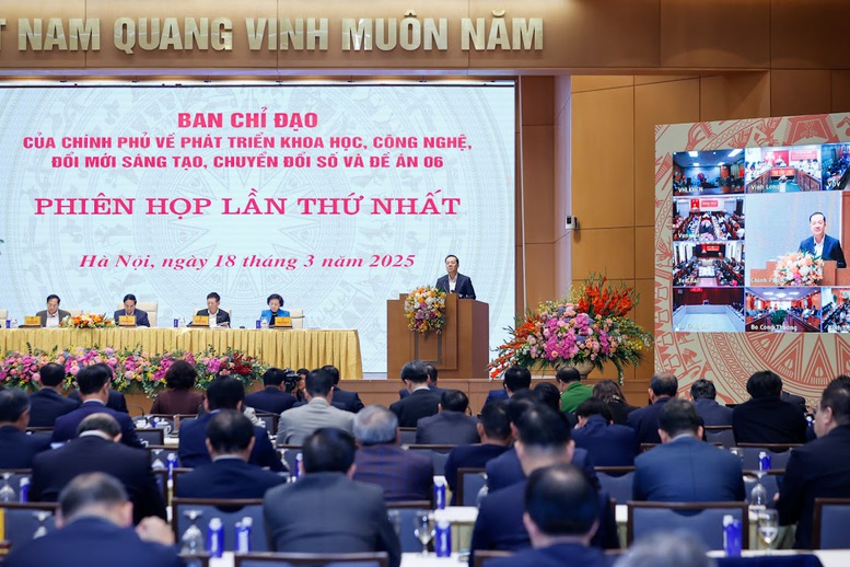 Phiên họp thứ nhất Ban Chỉ đạo của Chính phủ về phát triển khoa học công nghệ, đổi mới sáng tạo, chuyển đổi số và Đề án 06- Ảnh 1.