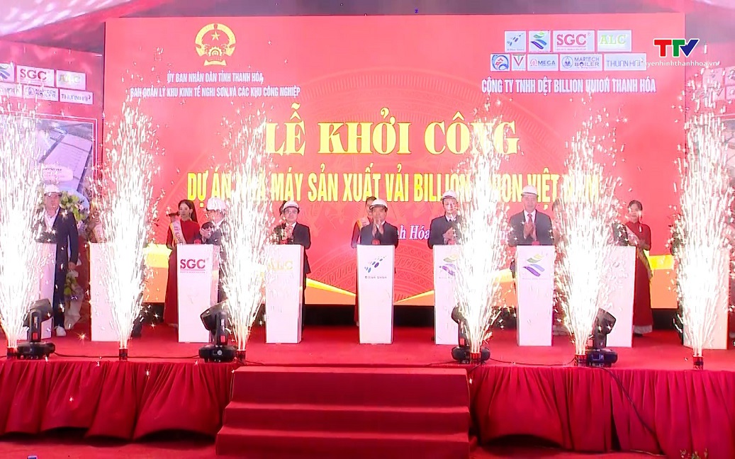 Khởi công Dự án số 1 - Tổ hợp hóa chất Đức Giang Nghi Sơn và Nhà máy sản xuất vải Billion Union Việt Nam