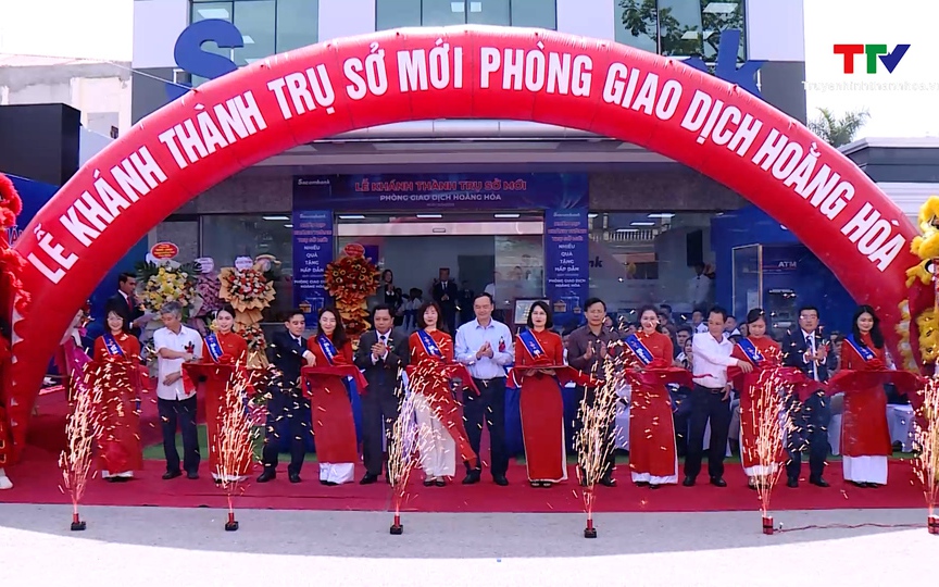 Sacombank khánh thành trụ sở mới Phòng giao dịch Lam Sơn- Ảnh 1. Sacombank khánh thành trụ sở mới Phòng giao dịch Hoằng Hóa