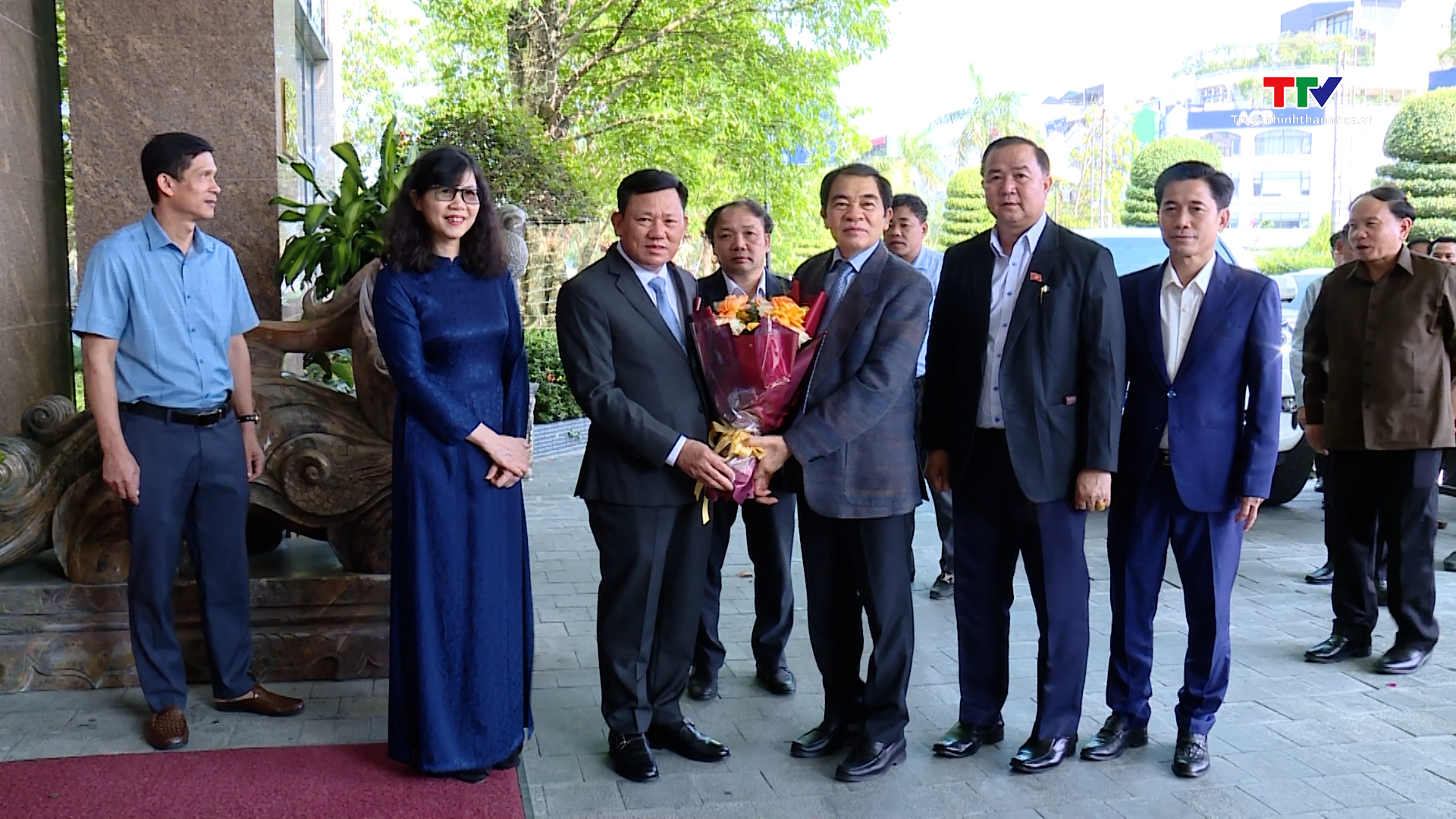 Đoàn đại biểu cấp cao tỉnh Hủa Phăn bắt đầu chuyến thăm và làm việc tại Thanh Hóa- Ảnh 1. Đoàn đại biểu cấp cao tỉnh Hủa Phăn bắt đầu chuyến thăm và làm việc tại Thanh Hóa- Ảnh 1.