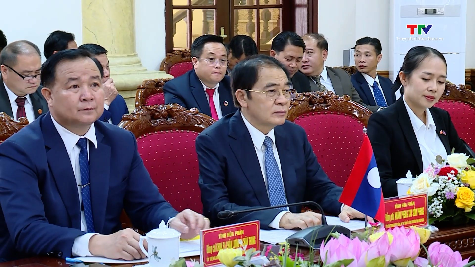 Hội đàm cấp cao và ký kết thỏa thuận hợp tác 2 tỉnh Thanh Hóa - Hủa Phăn năm 2025- Ảnh 3. Hội đàm cấp cao và ký kết thỏa thuận hợp tác 2 tỉnh Thanh Hóa - Hủa Phăn năm 2025- Ảnh 3.