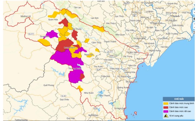 Cảnh báo lũ quét, sạt lở đất, sụt lún đất do mưa lũ hoặc dòng chảy tỉnh Thanh Hóa- Ảnh 3. Cảnh báo lũ quét, sạt lở đất, sụt lún đất do mưa lũ hoặc dòng chảy tỉnh Thanh Hóa- Ảnh 3.