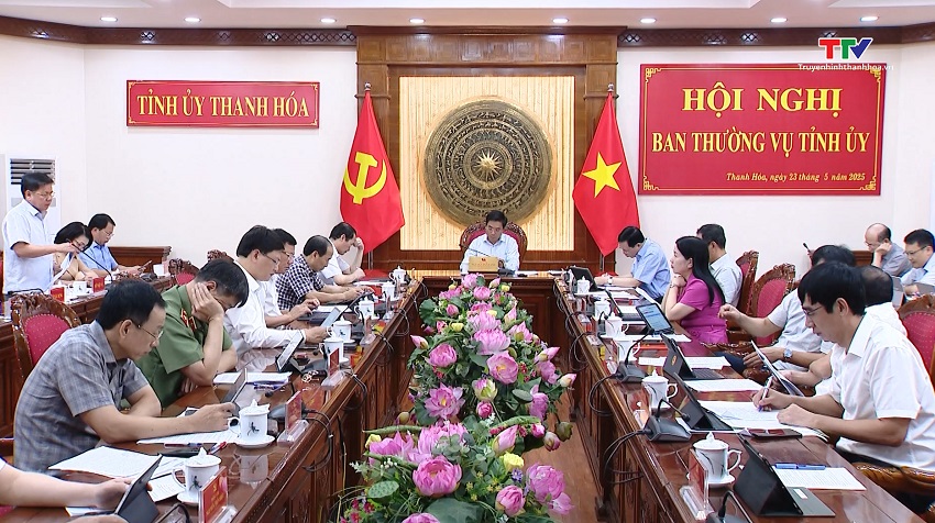Hội nghị Ban Thường vụ Tỉnh ủy tháng 5/2025- Ảnh 1. Hội nghị Ban Thường vụ Tỉnh ủy tháng 5/2025- Ảnh 1.