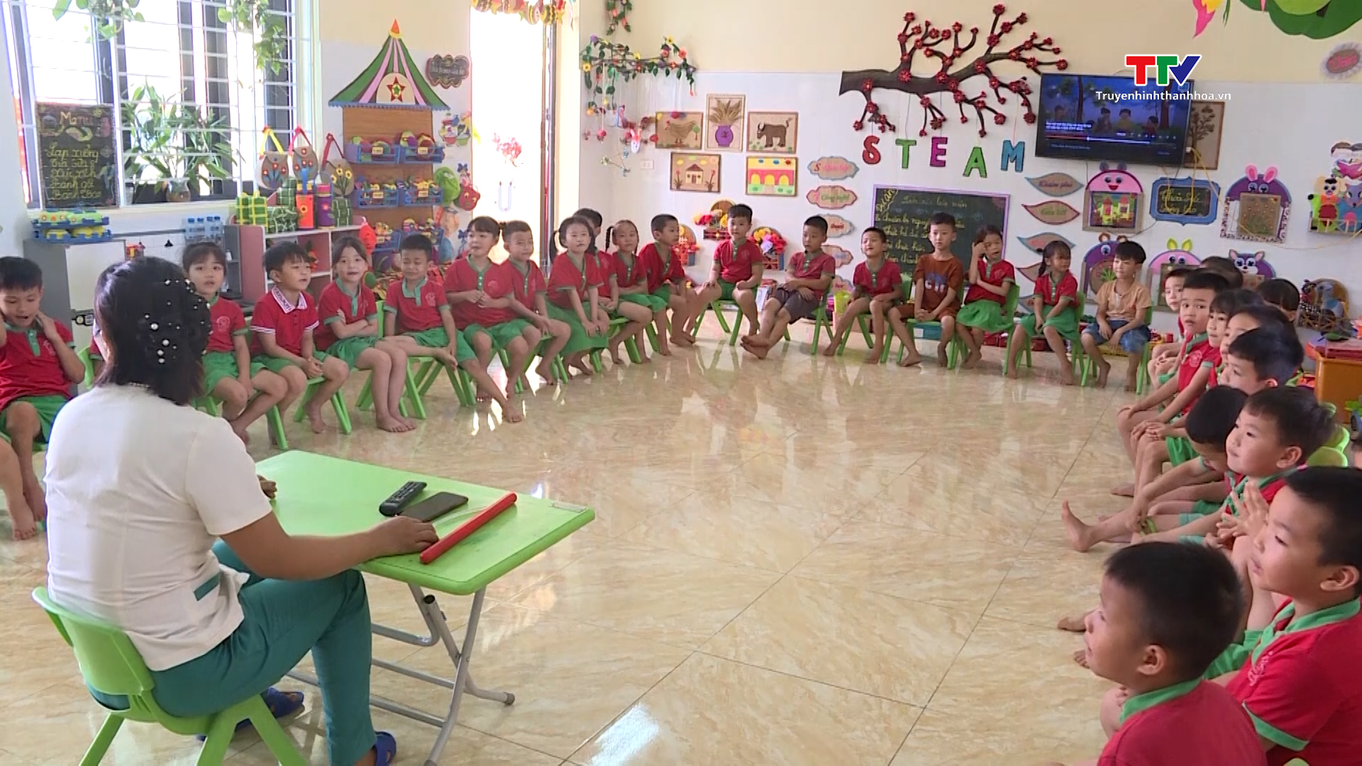 Các trường mầm non tăng cường biện pháp chống nóng cho học sinh- Ảnh 5. Các trường mầm non tăng cường biện pháp chống nóng cho học sinh- Ảnh 5.