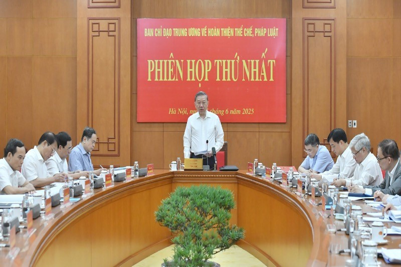 Phiên họp thứ nhất của Ban Chỉ đạo Trung ương về hoàn thiện thể chế, pháp luật- Ảnh 1. Phiên họp thứ nhất của Ban Chỉ đạo Trung ương về hoàn thiện thể chế, pháp luật- Ảnh 1.