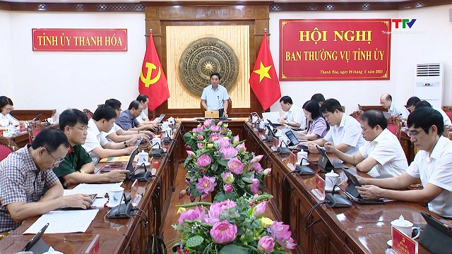 Hội nghị Ban Thường vụ Tỉnh ủy tháng 6/2025- Ảnh 1. Hội nghị Ban Thường vụ Tỉnh ủy tháng 6/2025- Ảnh 1.