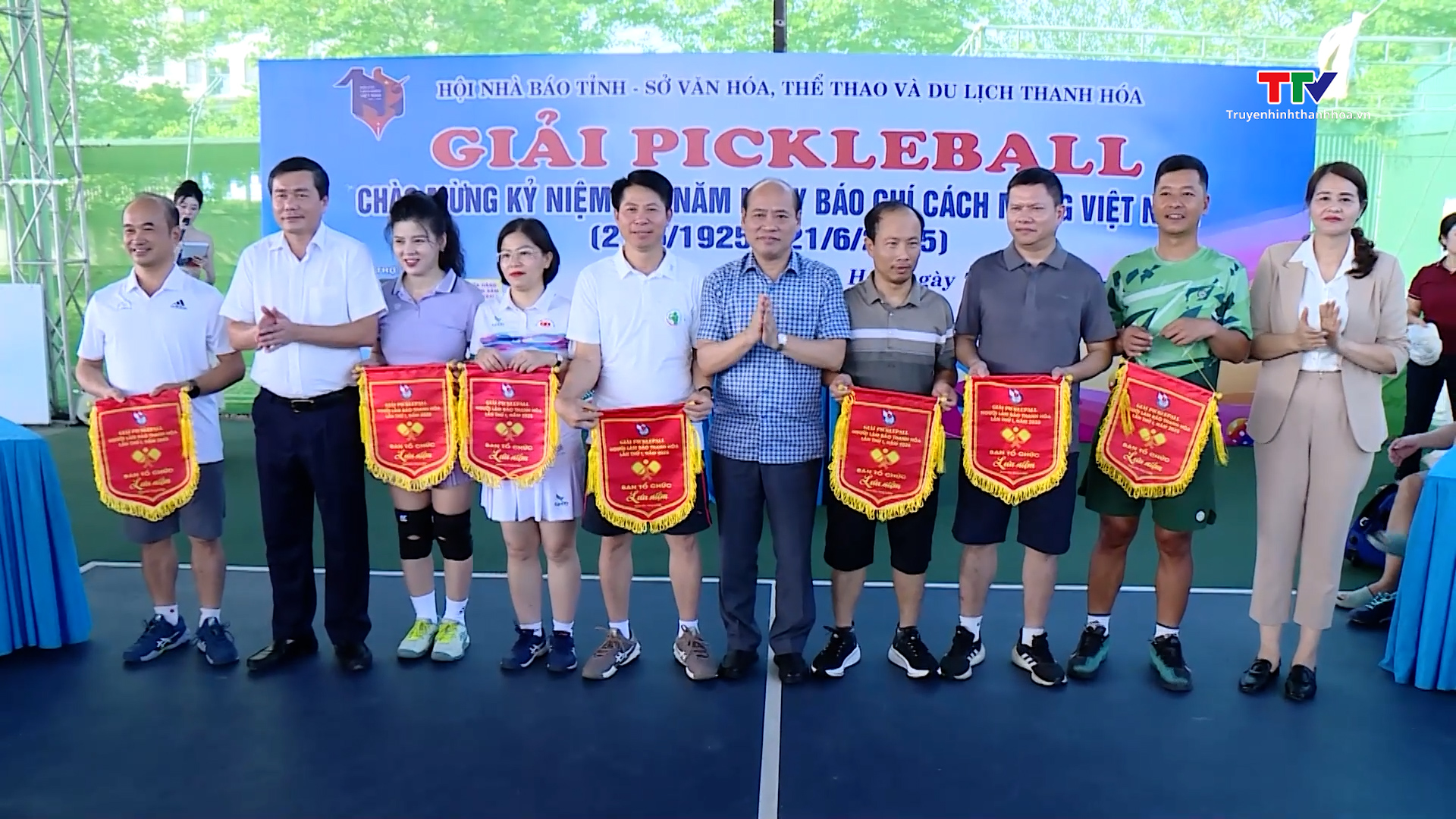Khai mạc giải Pickleball chào mừng 100 năm ngày Báo chí Cách mạng Việt Nam- Ảnh 1. Khai mạc giải Pickleball chào mừng 100 năm ngày Báo chí Cách mạng Việt Nam- Ảnh 1.