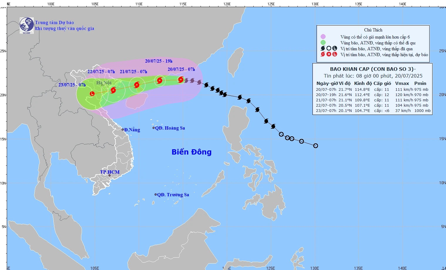 Bão số 3 cách Quảng Ninh - Hải Phòng khoảng 705km về phía Đông- Ảnh 1. Bão số 3 cách Quảng Ninh - Hải Phòng khoảng 705km về phía Đông- Ảnh 1.