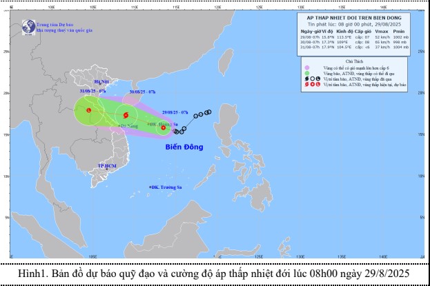 Áp thấp nhiệt đới có gió giật cấp 9, ở trên vùng biển phía Đông Nam đặc khu Hoàng Sa- Ảnh 2. Áp thấp nhiệt đới có gió giật cấp 9, ở trên vùng biển phía Đông Nam đặc khu Hoàng Sa- Ảnh 2.