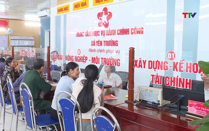Trung tâm Phục vụ Hành chính công xã Yên Trường: Gần 100% thủ tục hành chính giải quyết trực tuyến