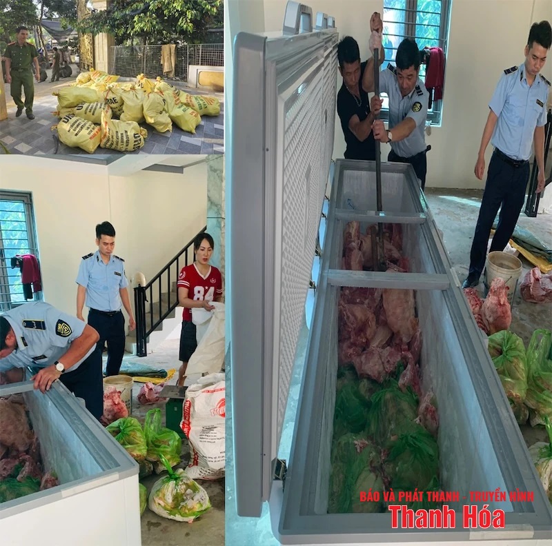 Phát hiện hơn 1.600kg thịt mắc dịch tả lợn châu Phi chuẩn bị bán ra thị trường- Ảnh 1.