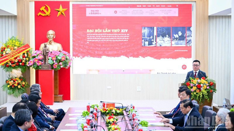 Tổng Bí thư Tô Lâm dự lễ ra mắt Trang thông tin điện tử “Đảng Cộng sản Việt Nam - Đại hội XIV”- Ảnh 4. Tổng Bí thư Tô Lâm dự lễ ra mắt Trang thông tin điện tử “Đảng Cộng sản Việt Nam - Đại hội XIV”- Ảnh 4.