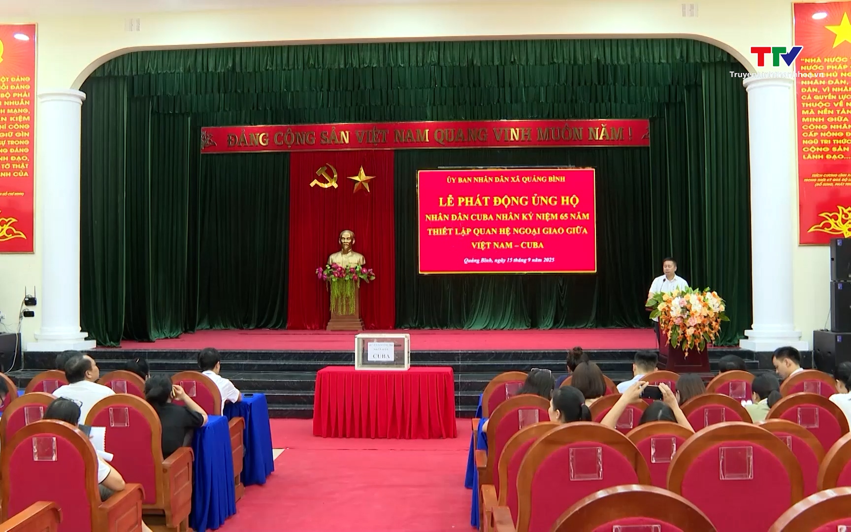 Xã Quảng Bình phát động ủng hộ Nhân dân Cuba 