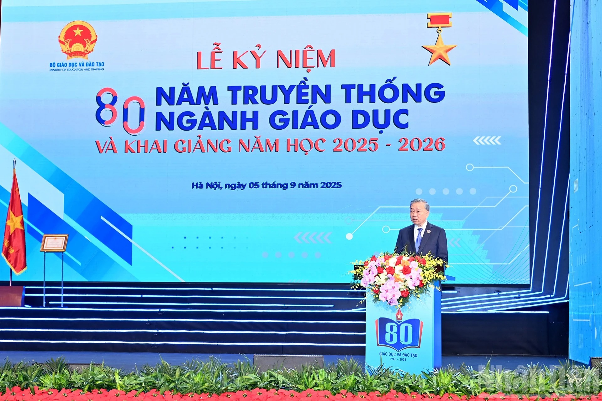 Phát biểu của Tổng Bí thư Tô Lâm tại Lễ kỷ niệm 80 năm truyền thống Ngành Giáo dục và Khai giảng năm học mới 2025 - 2026- Ảnh 1. Phát biểu của Tổng Bí thư Tô Lâm tại Lễ kỷ niệm 80 năm truyền thống Ngành Giáo dục và Khai giảng năm học mới 2025 - 2026- Ảnh 1.