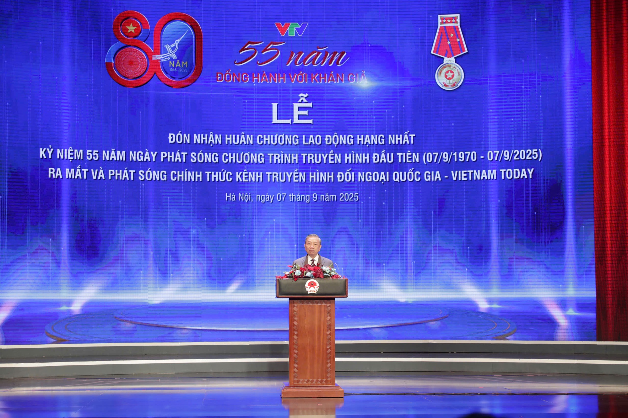 Tổng Bí thư Tô Lâm trao Huân chương Lao động hạng Nhất cho Đài Truyền hình Việt Nam- Ảnh 7. Tổng Bí thư Tô Lâm trao Huân chương Lao động hạng Nhất cho Đài Truyền hình Việt Nam- Ảnh 7.