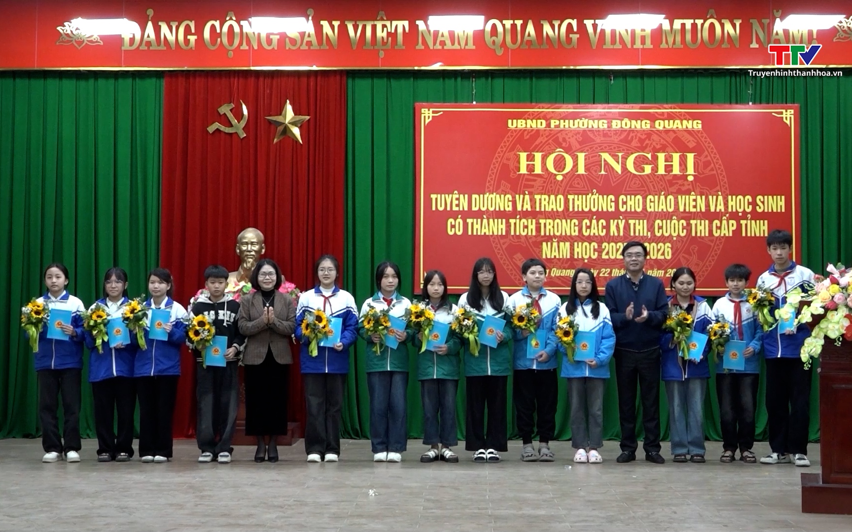 Phường Đ&ocirc;ng Quang tuy&ecirc;n dương gi&aacute;o vi&ecirc;n, học sinh ti&ecirc;u biểu năm học 2025 - 2026