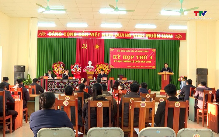 Hội đồng Nh&acirc;n d&acirc;n x&atilde; Quang Chiểu khai mạc Kỳ họp thứ 4, kh&oacute;a XXII