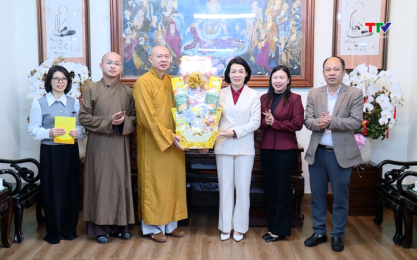 Ph&oacute; Chủ tịch Thường trực Ủy ban Mặt trận Tổ quốc tỉnh   thăm, ch&uacute;c Tết c&aacute;c cơ sở t&ocirc;n gi&aacute;o