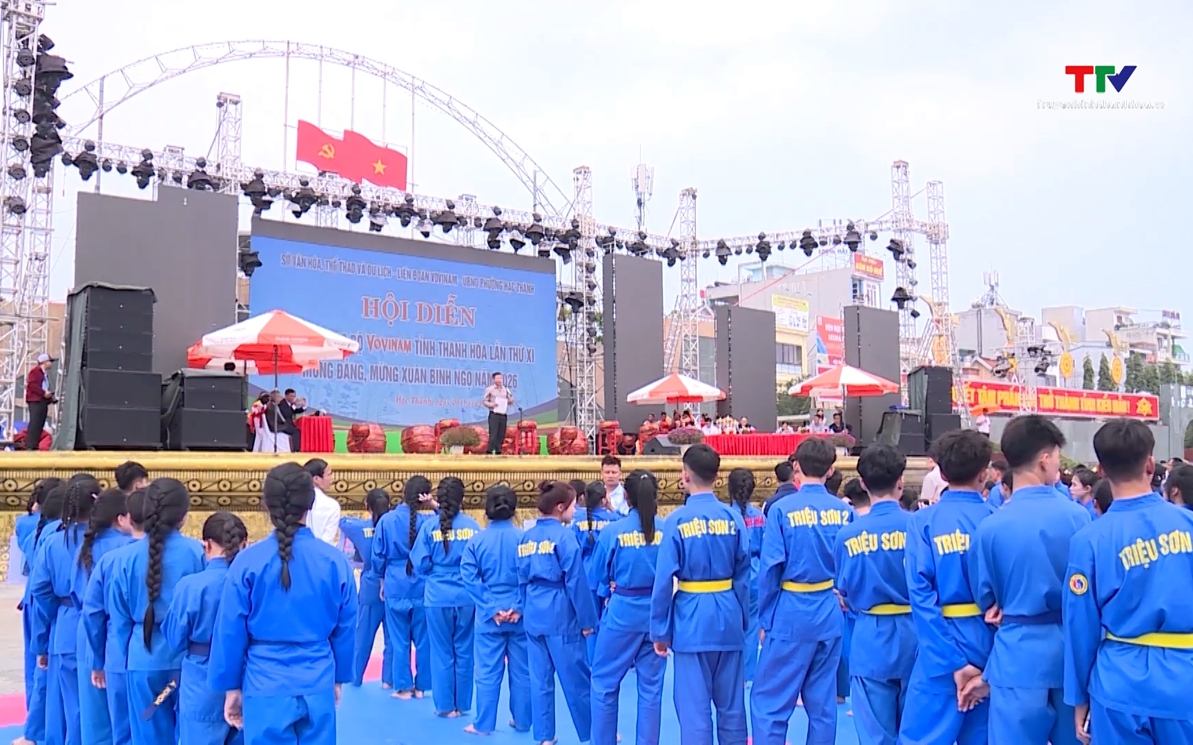 Liên đoàn Vovinam Thanh Hoá sơ kết 5 tháng đầu năm và triển khai nhiệm vụ 7 tháng cuối năm 2026- Ảnh 1. Hội diễn các Câu lạc bộ Vovinam tỉnh Thanh Hóa lần thứ XI