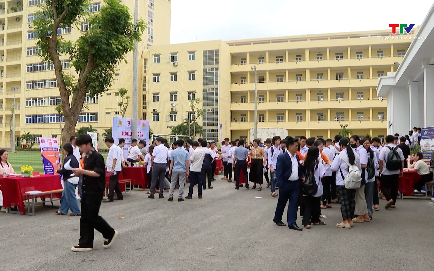 Gần 1.000 người tham gia s&agrave;n giao dịch việc l&agrave;m