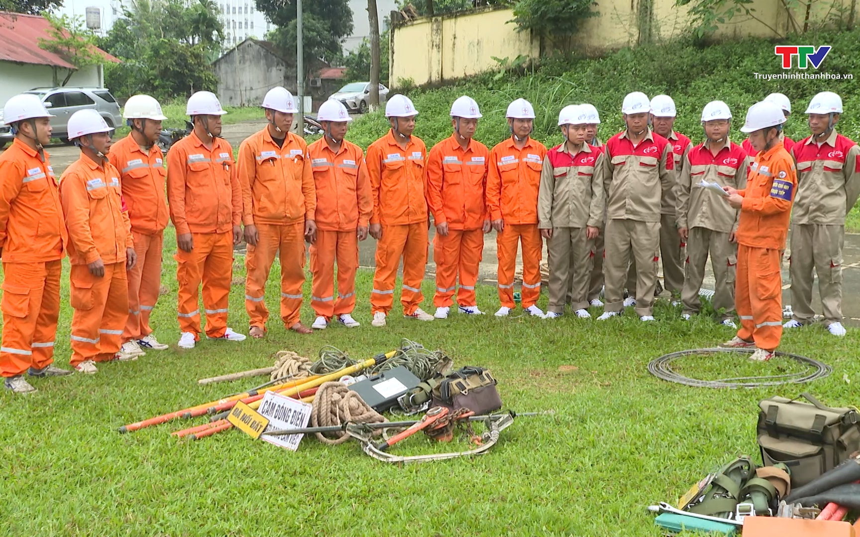C&ocirc;ng ty Điện lực Thanh H&oacute;a diễn tập ph&ograve;ng chống thi&ecirc;n tai v&agrave; t&igrave;m kiếm cứu nạn năm 2026