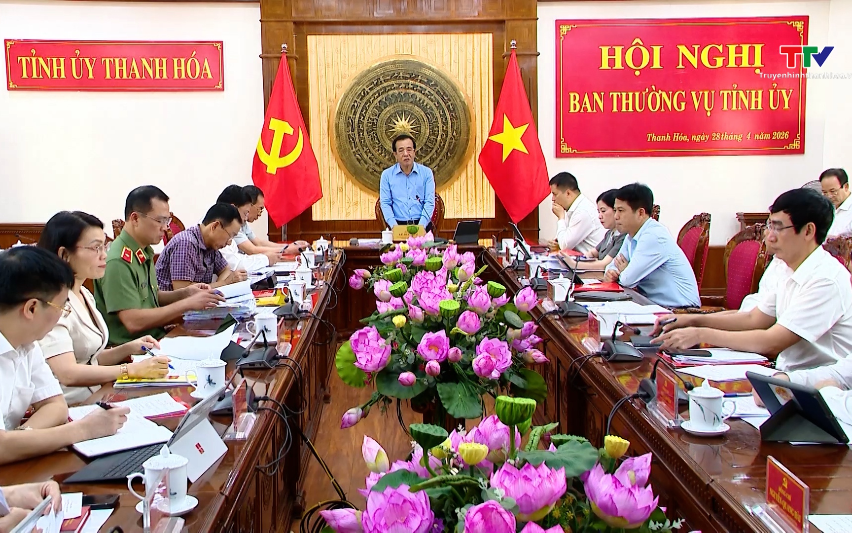 Hội nghị Ban thường vụ Tỉnh ủy- Ảnh 1. Hội nghị Ban thường vụ Tỉnh ủy ngày 28/4/2026