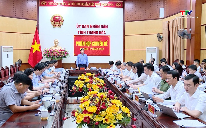 Phiên họp chuyên đề UBND tỉnh tháng 6 - Ảnh 1.