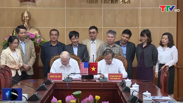 Ký kết Biên bản Ghi nhớ hợp tác đầu tư giữa UBND tỉnh Thanh Hóa và Công ty Kachay Global Development, Hoa Kỳ.