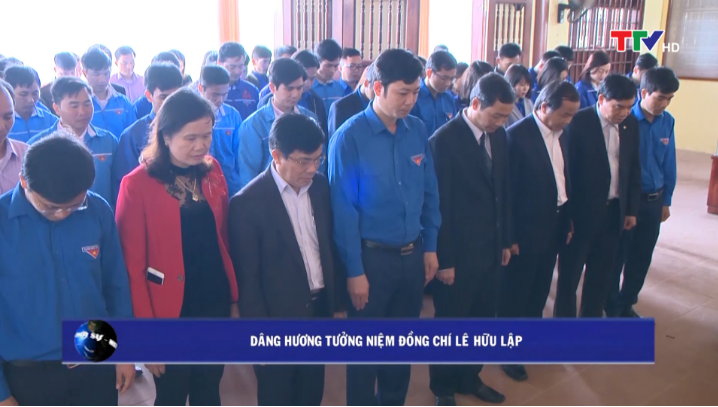 Đoàn đại biểu của tỉnh do đồng chí Đỗ Minh Tuấn, Phó Bí thư Tỉnh ủy dẫn đầu, đã đến dâng hương tại nhà lưu niệm đồng chí Lê Hữu Lập, tại xã Xuân Lộc, huyện Hậu Lộc