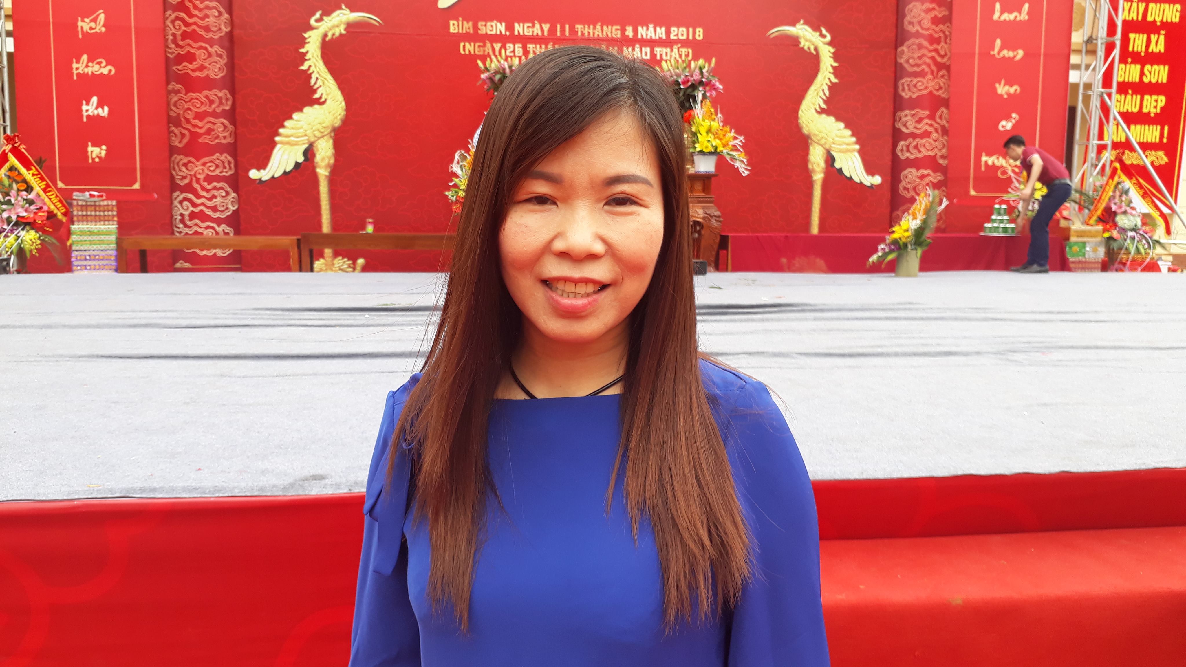 Chị Nguyễn Thúy Hạnh, huyện Nga Sơn cho biết: Lễ hội Sòng Sơn – Ba Dội năm nay đã tạo được không gian văn hóa - Lễ hội tôn nghiêm, vui tươi và an toàn cho nhân dân và du khách đến dự lễ.