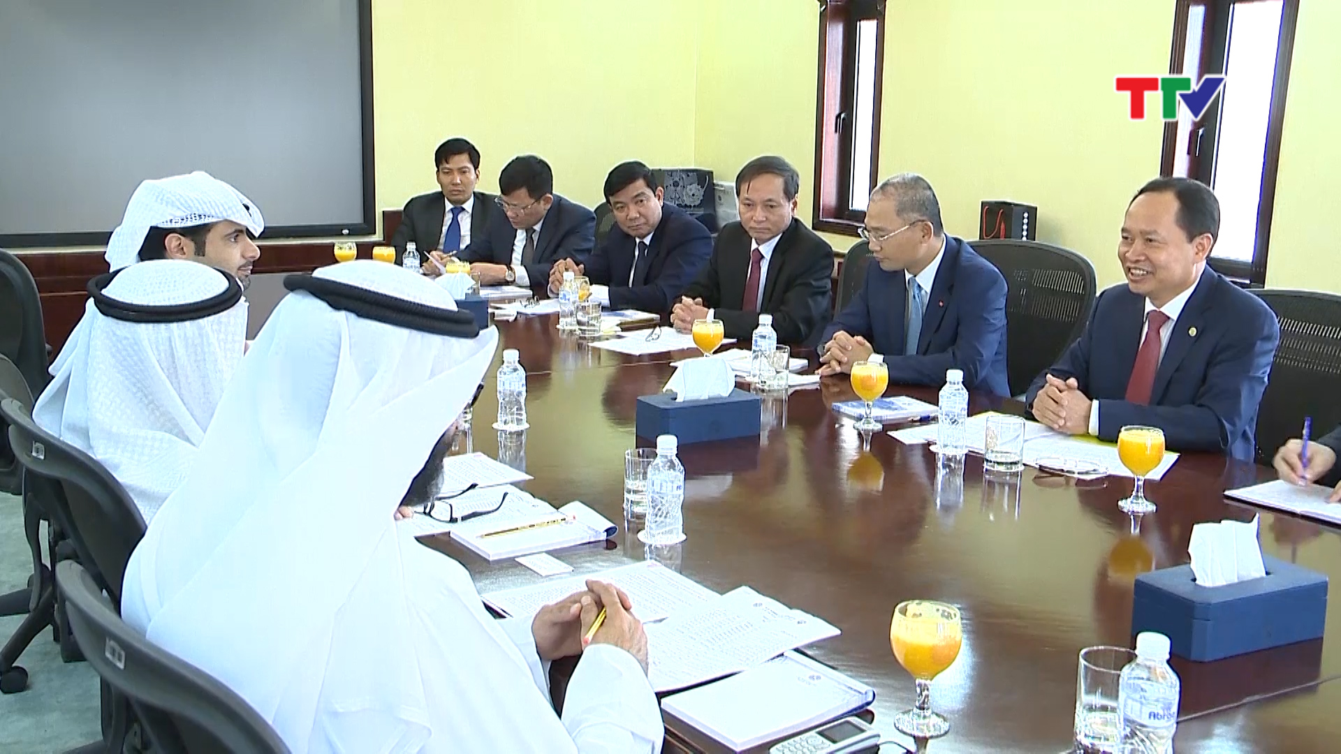 Đoàn cấp cao tỉnh Thanh Hoá đến thăm và làm việc với Quỹ Cô Oét phát triển kinh tế Ả Rập