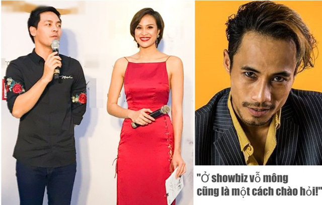 Phương Mai v&agrave; MC Phan Anh đ&atilde; phản ứng mạnh mẽ trước lời biện minh  "Ở showbiz, vỗ m&ocirc;ng cũng l&agrave; một c&aacute;ch ch&agrave;o hỏi " của Phạm Anh Khoa. Ảnh: TL.
