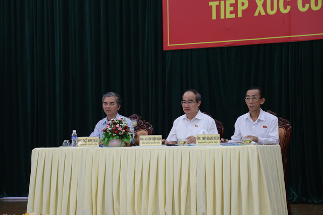 Bí thư Thành uỷ TPHCM Nguyễn Thiện Nhân hứa gặp cử tri quận 2 sau kỳ họp Quốc hội