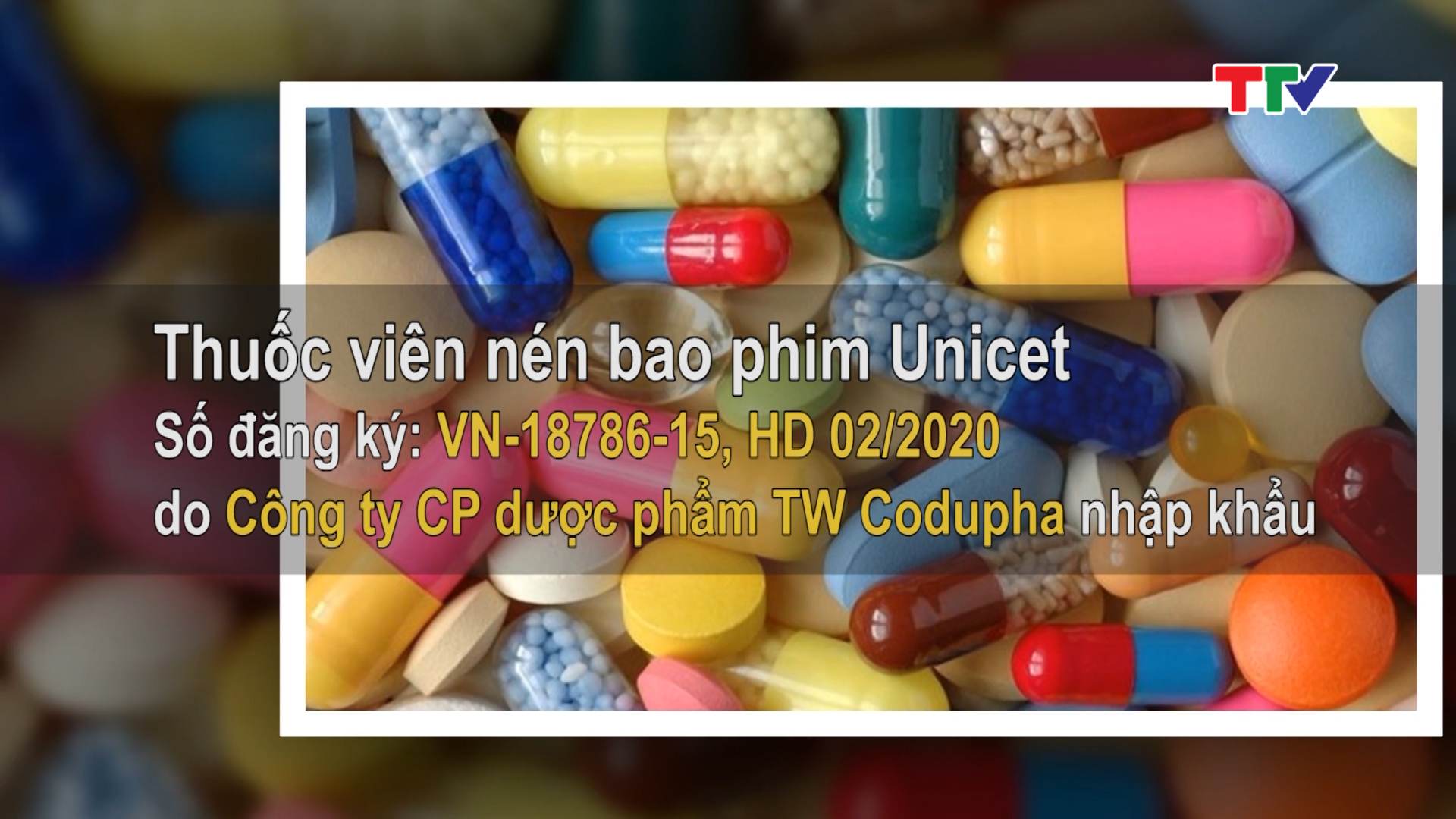 Cục Quản lý Dược (Bộ Y tế) vừa có công văn về việc đình chỉ lưu hành và thu hồi toàn bộ lô thuốc viên nén bao phim Unicet do Công ty CP dược phẩm TW Codupha nhập khẩu.