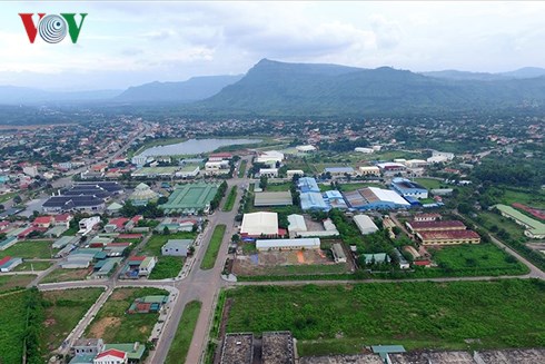 Một góc thị trấn Lao Bảo, huyện Hướng Hóa.