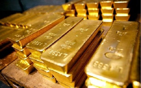 Giá vàng thế giới giảm sâu, vàng trong nước giảm cầm chừng. (Ảnh minh họa: KT).