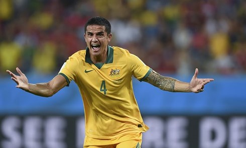 Tim Cahill giã từ ĐTQG Australia ở tuổi 38 (Ảnh: Getty).