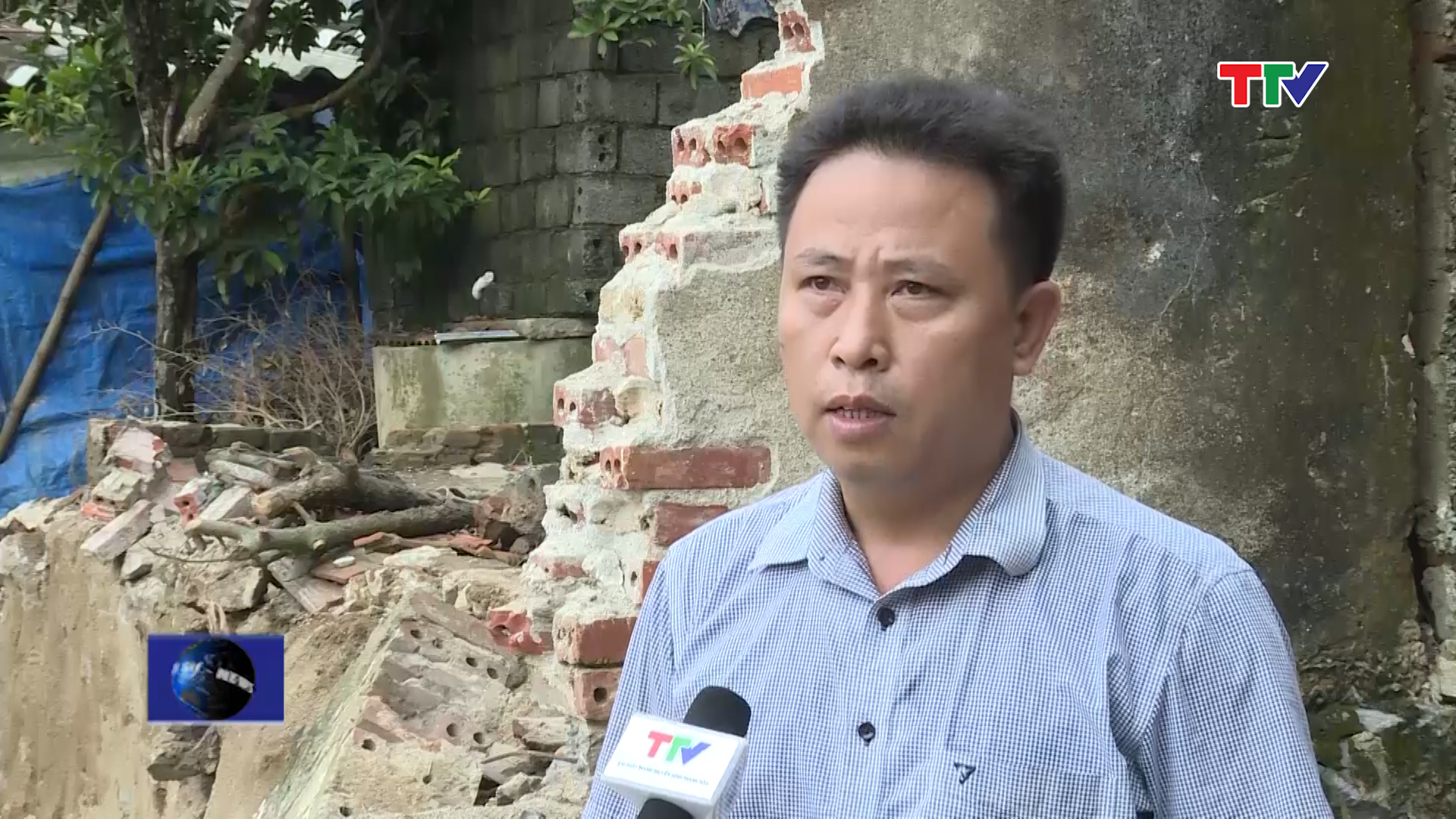 Ông Trịnh Hữu Thường (Phó chủ tịch UBND xã Yên Trường, huyện Yên Định) cho biết:  "Chính quyền địa phương đã thành lập tổ công tác cùng với các hộ dân tham gia khắc phục hậu qủa, vận động các hộ dân sơ tán trong thời gian cao điểm, đặc biệt là chuẩn bị đón cơn bão số 3 có thể gây mưa, tiếp tục sạt lở "