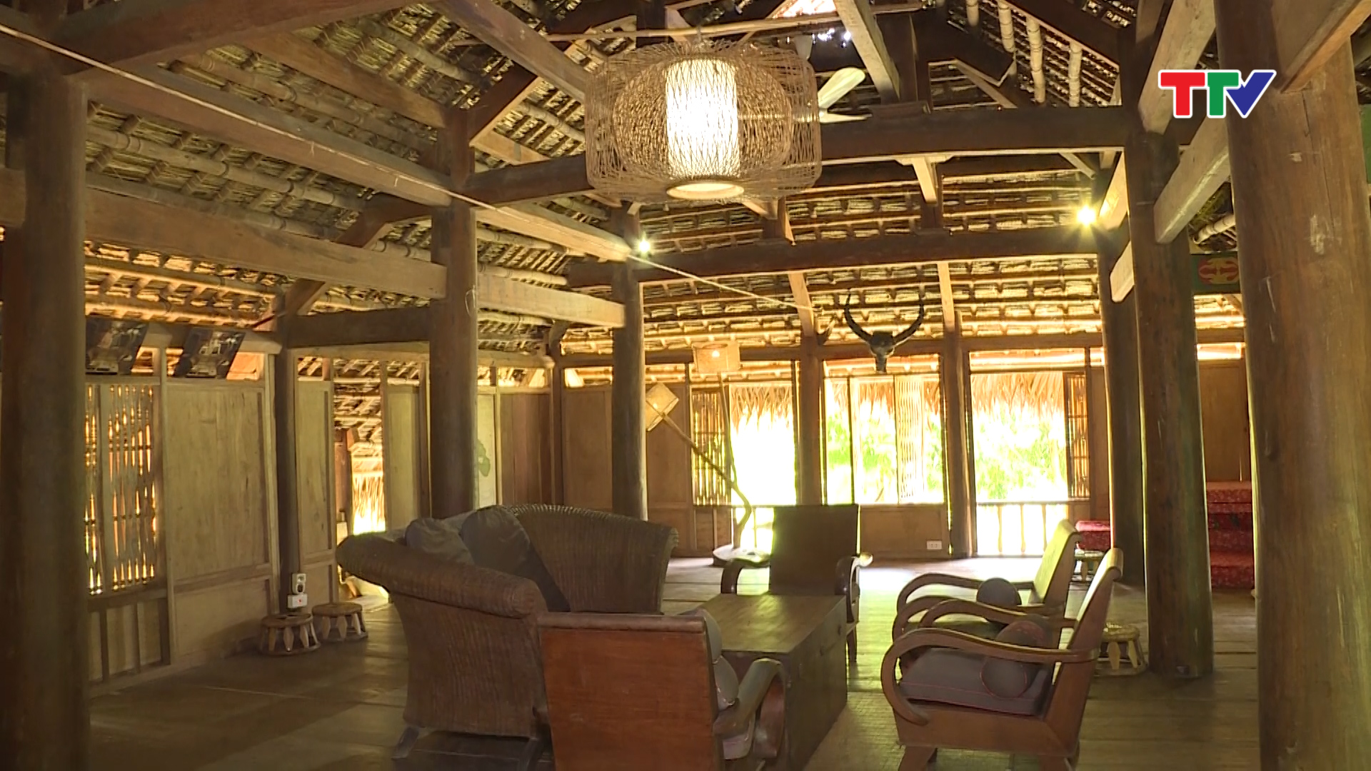 Không gian homestay của gia đình Gia đình ông Hà Văn Sỹ là một trong những hộ có kinh nghiệm nhất ở Bản Hiêu, xã Cổ Lũng, huyện Bá Thước