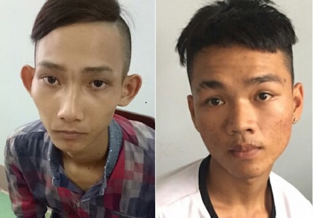 Linh v&agrave; Bảo tại cơ quan điều tra. 