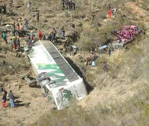 Một vụ tai nạn xe buýt tại Bolivia. Ảnh minh họa: Laht. 
