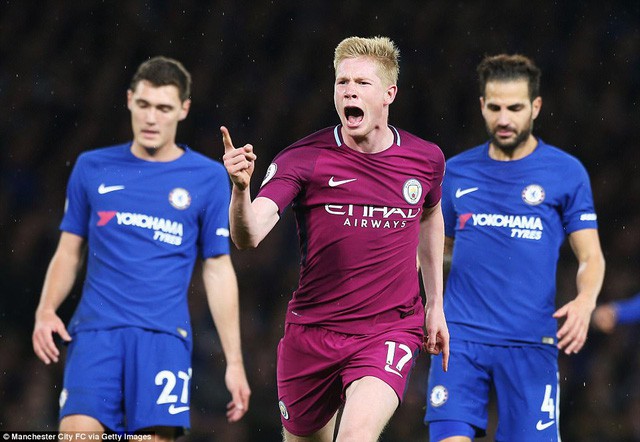 De Bruyne ghi bàn thắng duy nhất mang chiến thắng về cho Man City