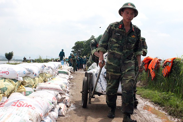 Hà Nội đang tính đến phương án xây dựng các đoạn xung yếu đê Bùi bằng bê tông dự ứng lực