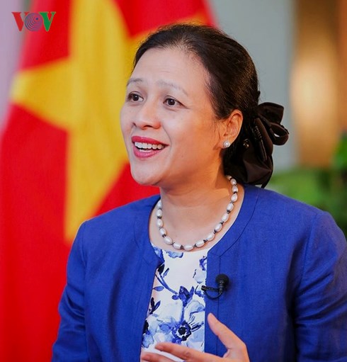 Nguyên Đại sứ, Trưởng phái đoàn đại diện thường trực Việt Nam tại Liên Hợp Quốc Nguyễn Phương Nga.