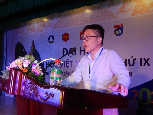 Giáo sư Ngô Bảo Châu phát biểu tại Đại hội Toán học VN lần thứ IX 