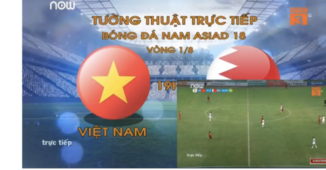 Một k&ecirc;nh Livestream lậu trận đấu Việt Nam với Bahrain l&aacute;ch luật bằng c&aacute;ch thu nhỏ m&agrave;n h&igrave;nh