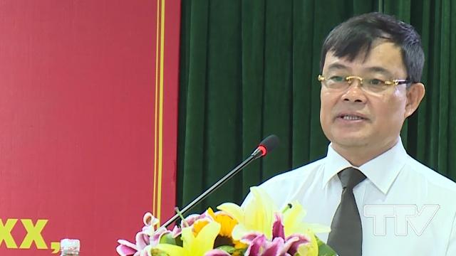 Phát biểu kết luận, đồng chí Bí thư Thành ủy Thành phố Nguyễn Xuân Phi nhấn mạnh trong thời gian tới, Đảng bộ thành phố sẽ quyết tâm thực hiện thắng lợi chủ đề năm 2018 