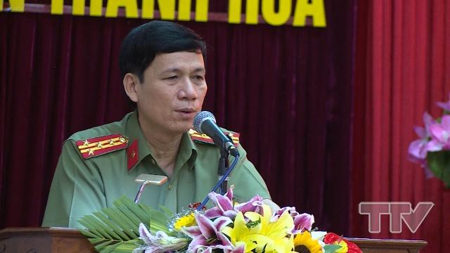 ​Đại tá Dương Văn Tiến, Phó Giám đốc Công an tỉnh đã đánh giá cao những kết quả mà lực lượng an ninh đã đạt được trong thời gian qua
