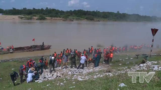 Ban chỉ đạo diễn tập phòng chống lụt bão và tìm kiếm cứu nạn huyện Thọ Xuân đã tổ chức diễn tập phòng chống lụt bão và tìm kiếm cứu nạn cấp huyện năm 2018.